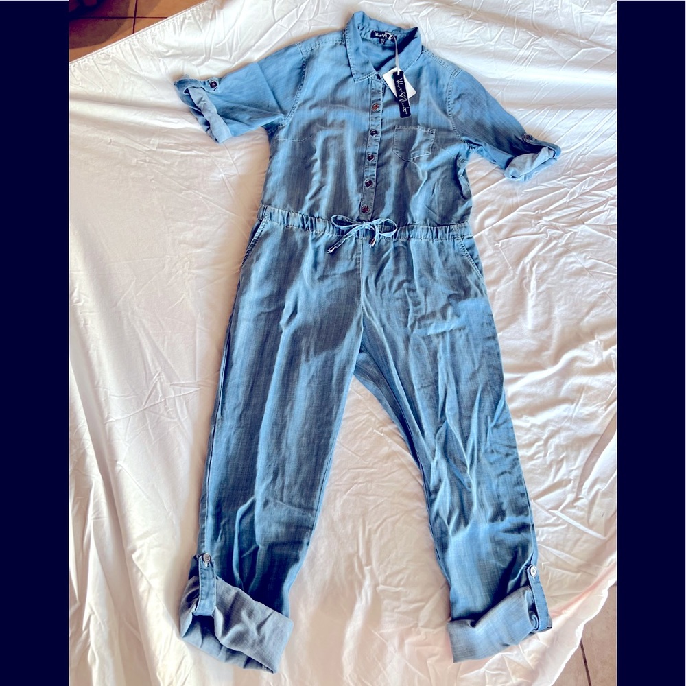 NWT Denim Jumpsuit